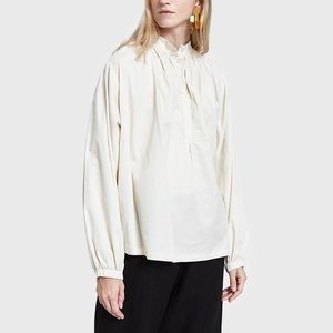 BLACK CRANE Balloon Sleeve shirt in Ivory
